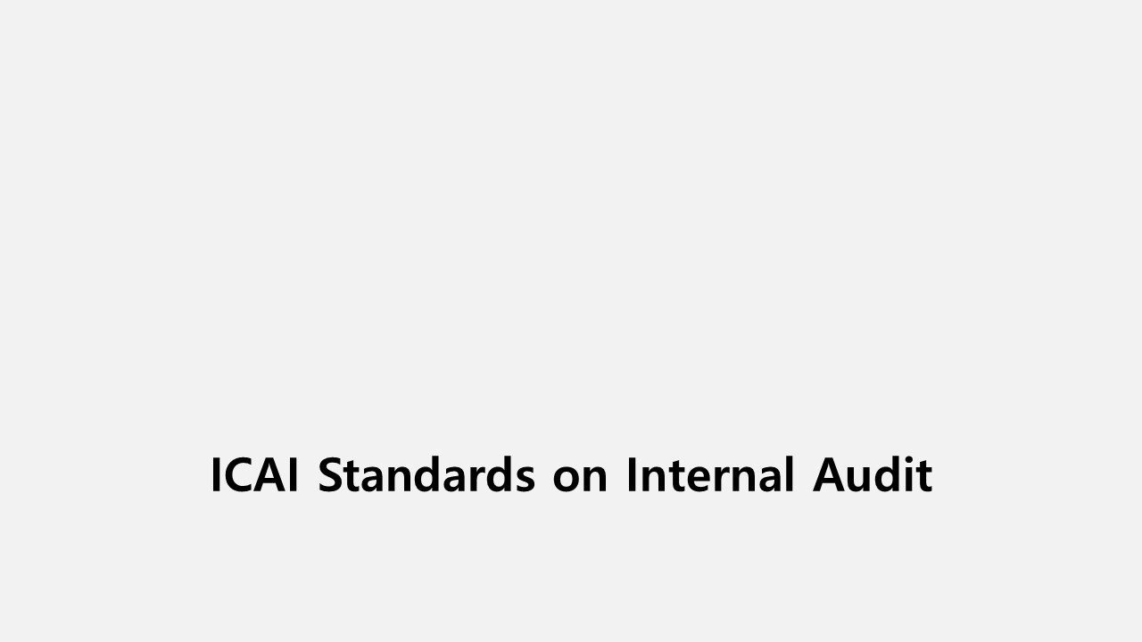 20 Question Self Assessment – ICAI Standards on Internal Audit